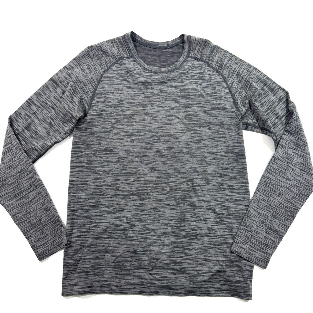Lululemon Mens Metal Vent Long Sleeve Shirt Grey